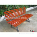 High quality cast iron and wood garden bench with back